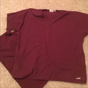 Landau Maroon scrub set